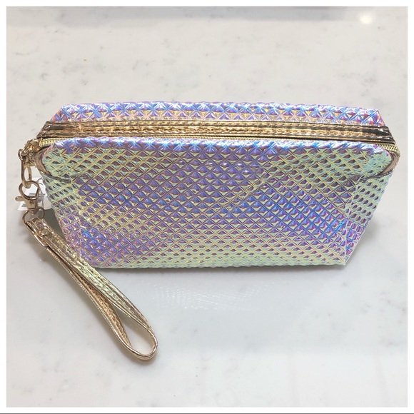 Birchbox Makeup 2 For 16 Pink Holographic Bag Clutch Poshmark